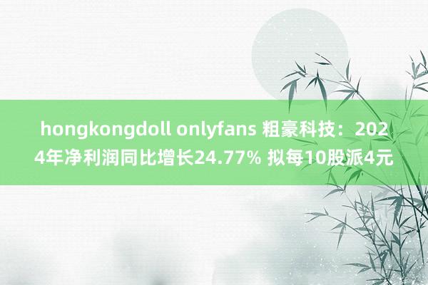 hongkongdoll onlyfans 粗豪科技：2024年净利润同比增长24.77% 拟每10股派4元