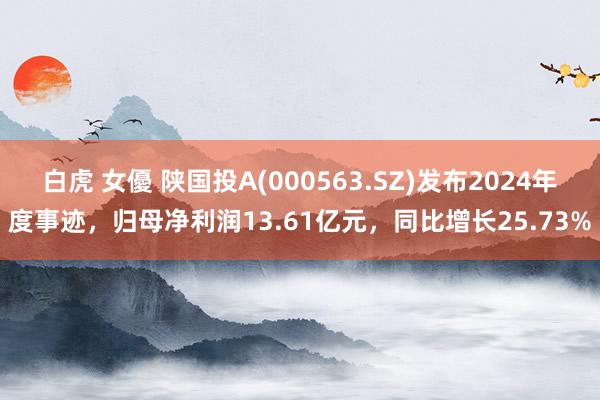 白虎 女優 陕国投A(000563.SZ)发布2024年度事迹，归母净利润13.61亿元，同比增长25.73%