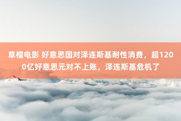 草榴电影 好意思国对泽连斯基耐性消费，超1200亿好意思元对不上账，泽连斯基危机了