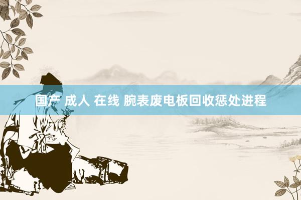 国产 成人 在线 腕表废电板回收惩处进程
