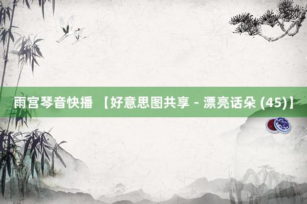 雨宫琴音快播 【好意思图共享 - 漂亮话朵 (45)】
