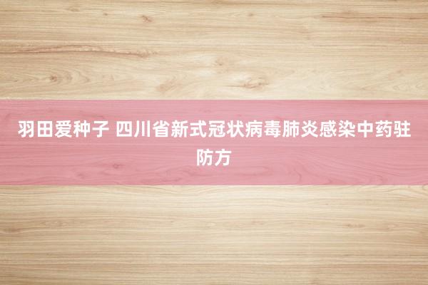 羽田爱种子 四川省新式冠状病毒肺炎感染中药驻防方